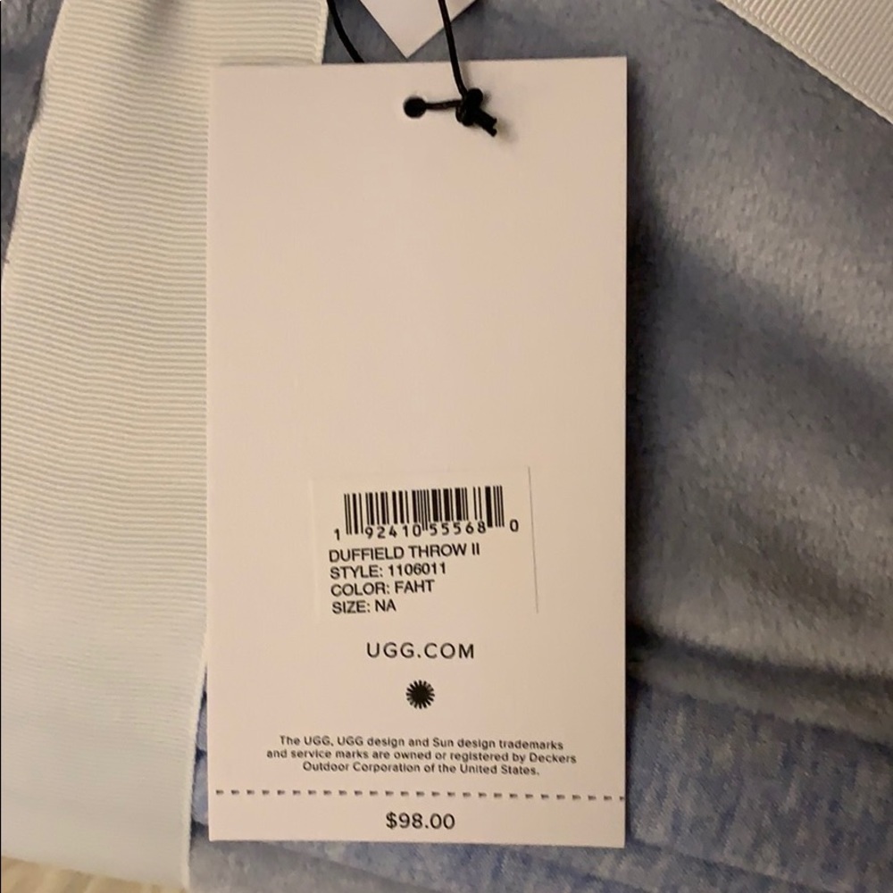 🌟🌟HP🌟🌟UGG Baby Blue Duffield Throw II - Picture 3 of 4